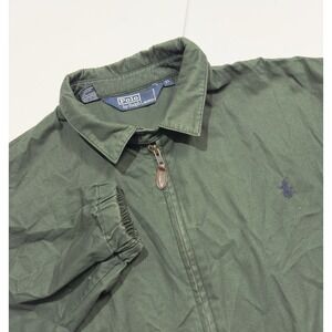 VTG Polo By Ralph Lauren Men's Harrington Jacket Unlined Green Size XL Classic